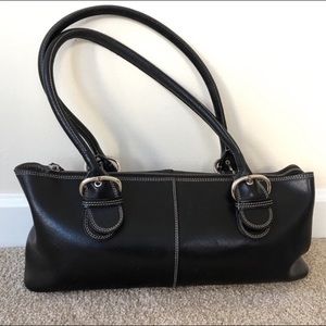 Nannini black leather hand bag